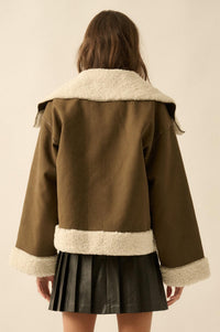 Cedar Creek Faux Shearling Oversize-Collar Jacket - ShopPromesa