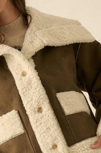 Cedar Creek Faux Shearling Oversize-Collar Jacket - ShopPromesa