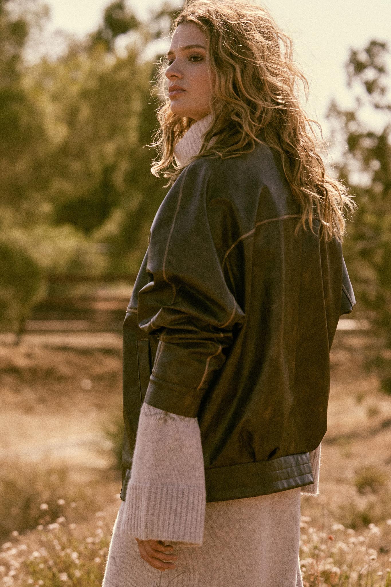 Soul Rider Vegan Leather Oversize Jacket