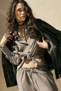 Soul Rider Vegan Leather Oversize Jacket - ShopPromesa