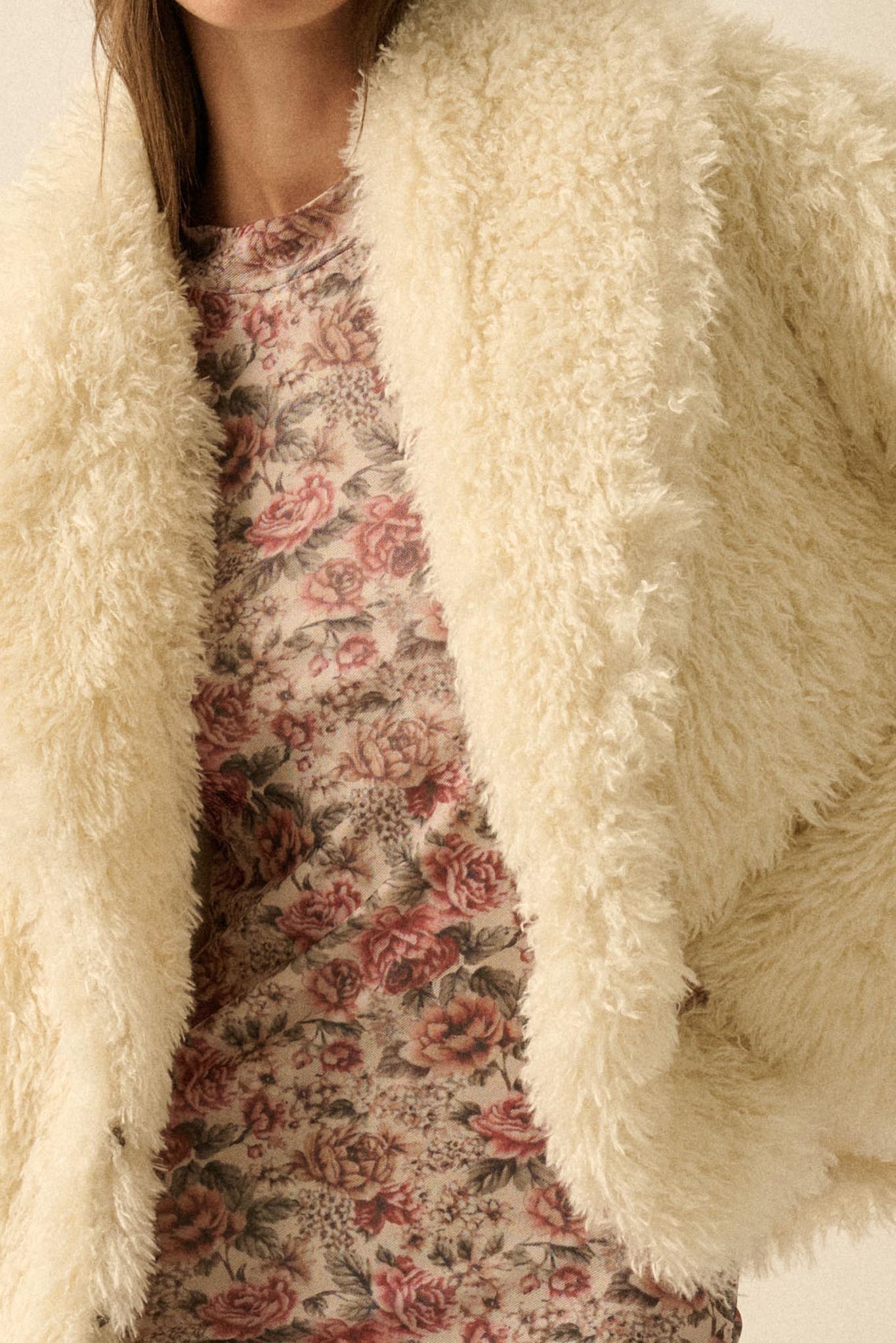 Plush Life Faux Fur Oversize Lapel Jacket - ShopPromesa