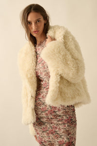 Plush Life Faux Fur Oversize Lapel Jacket - ShopPromesa