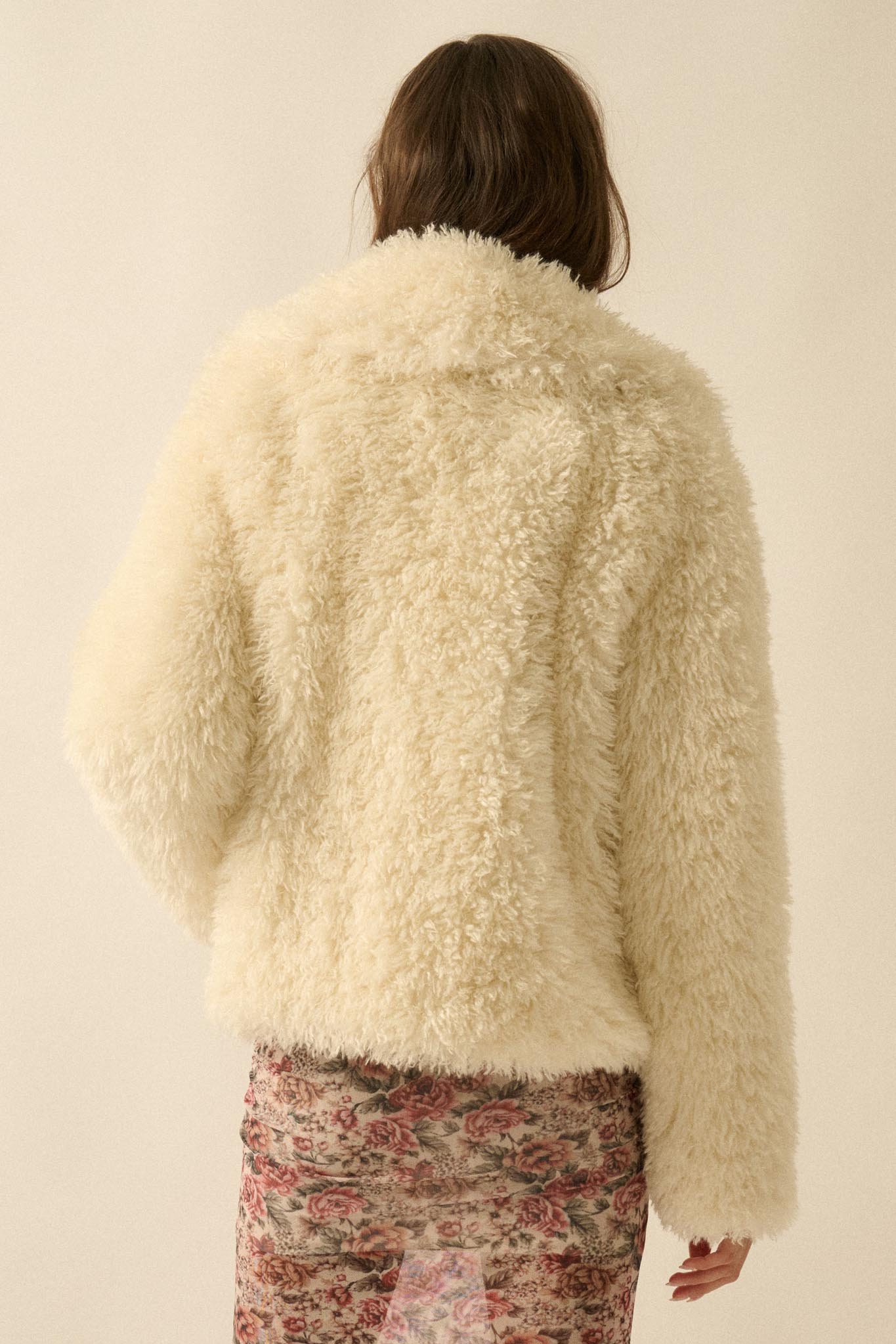 Plush Life Faux Fur Oversize Lapel Jacket - ShopPromesa