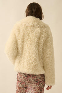 Plush Life Faux Fur Oversize Lapel Jacket - ShopPromesa