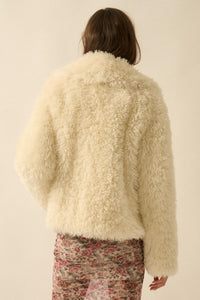 Plush Life Faux Fur Oversize Lapel Jacket - ShopPromesa