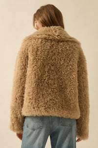 Plush Life Faux Fur Oversize Lapel Jacket - ShopPromesa