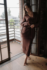 Promise the Label Belted Button-Front Cardigan - ShopPromesa