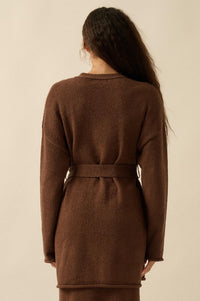Promise the Label Belted Button-Front Cardigan - ShopPromesa