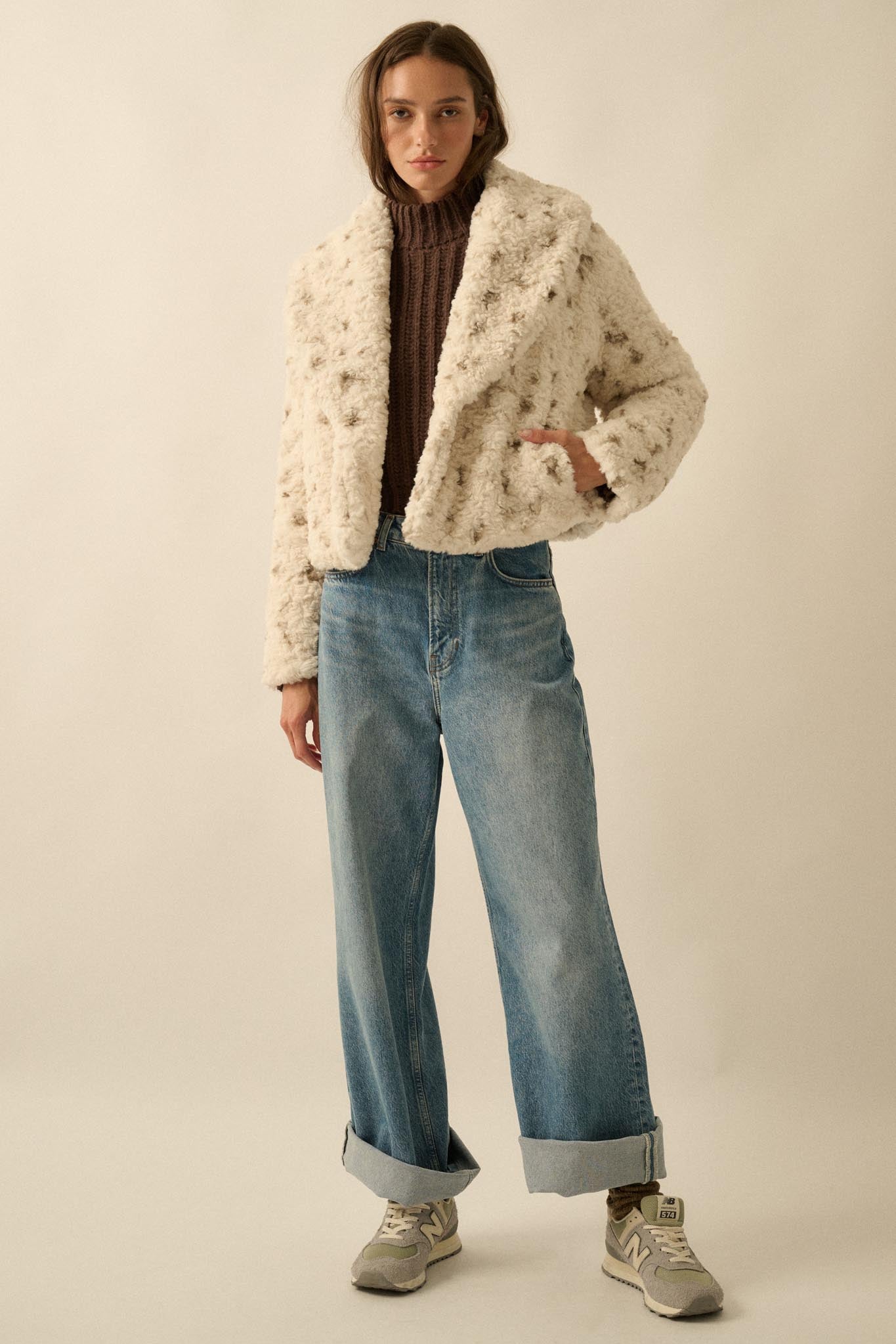 Beautiful Creature Spotted Faux Fur Jacket - ShopPromesa