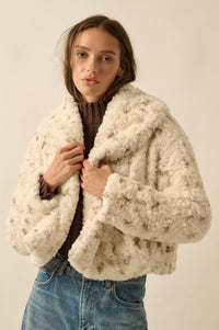 Beautiful Creature Spotted Faux Fur Jacket - ShopPromesa