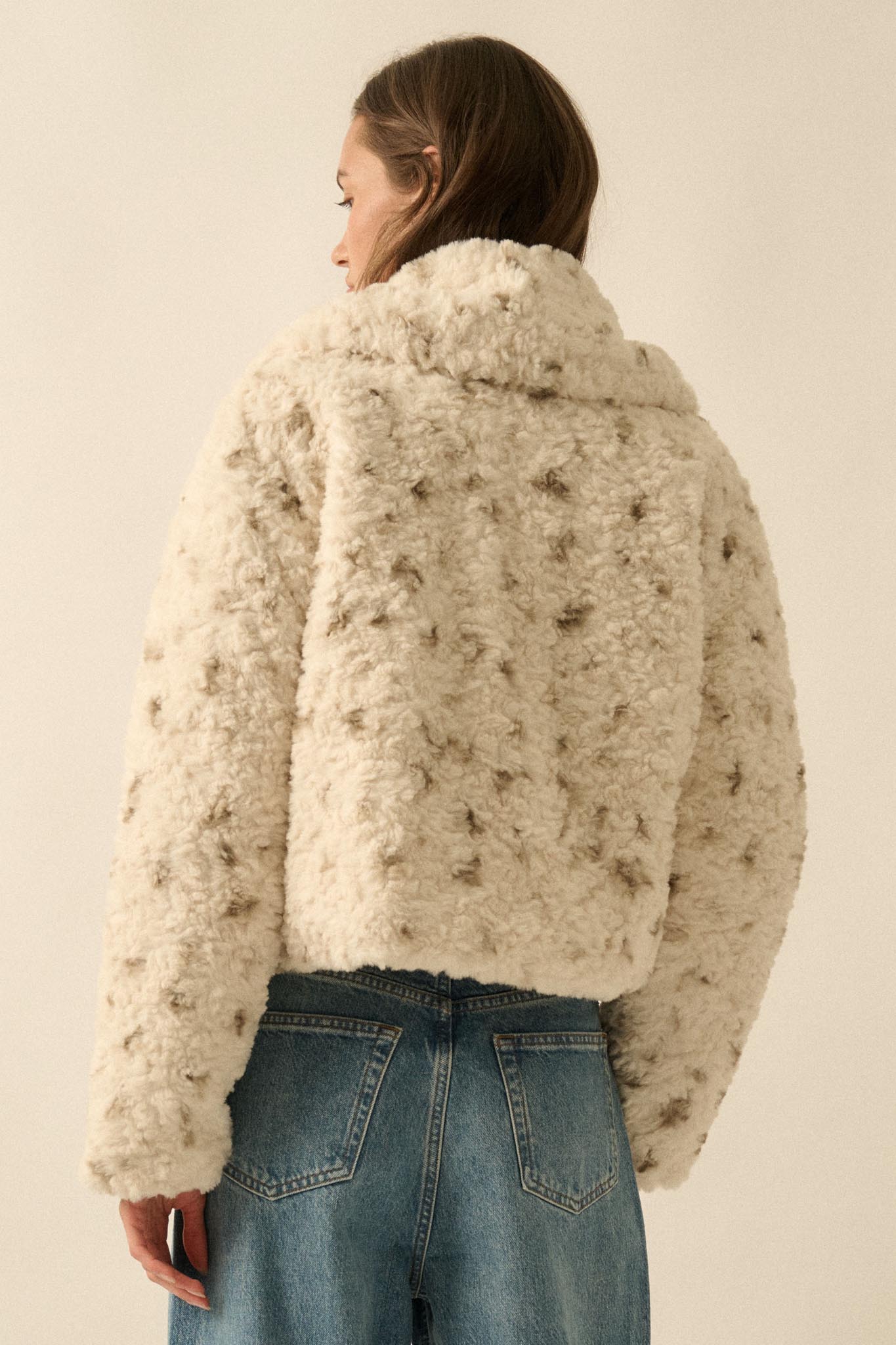 Beautiful Creature Spotted Faux Fur Jacket - ShopPromesa