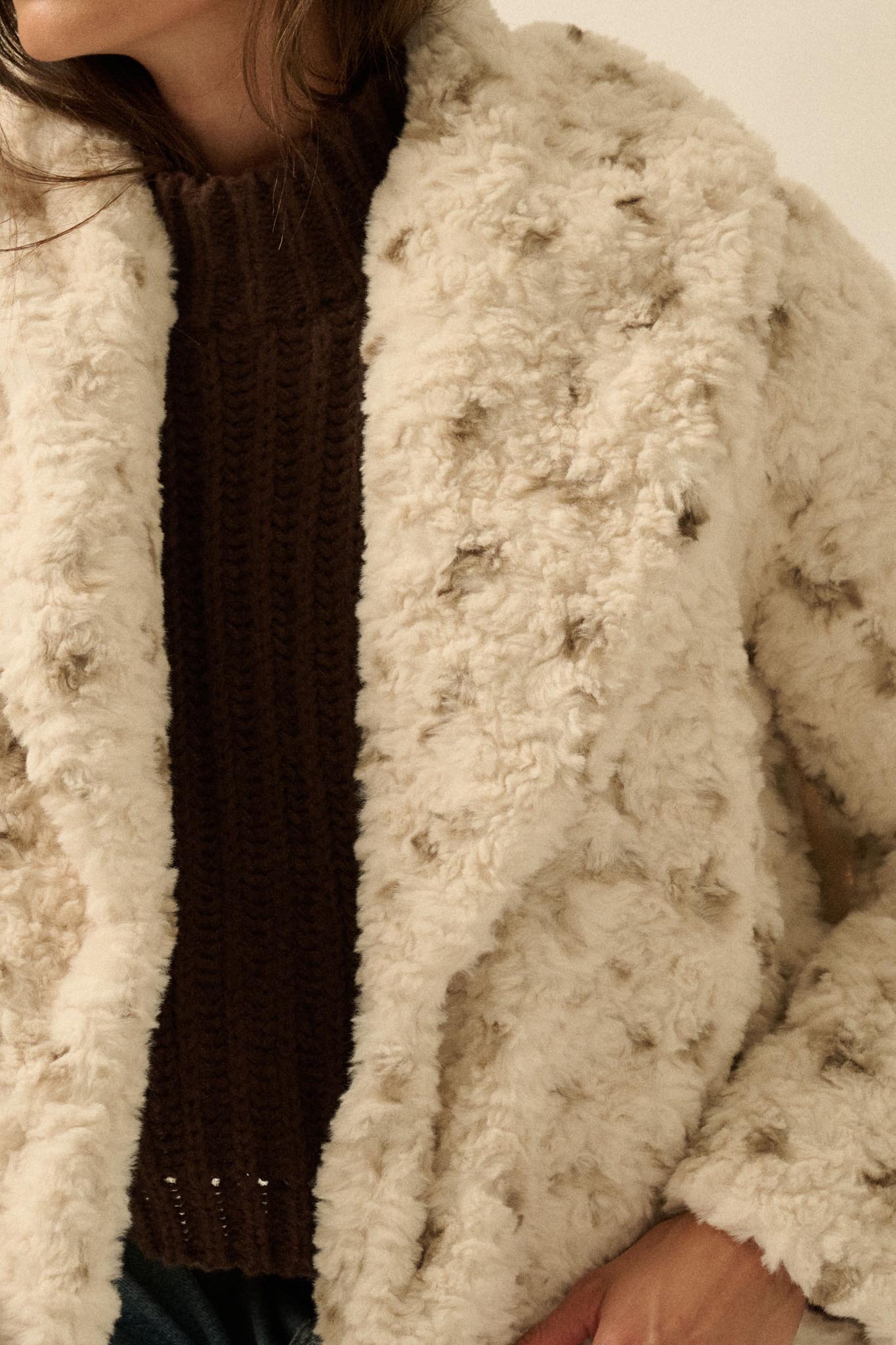 Beautiful Creature Spotted Faux Fur Jacket - ShopPromesa