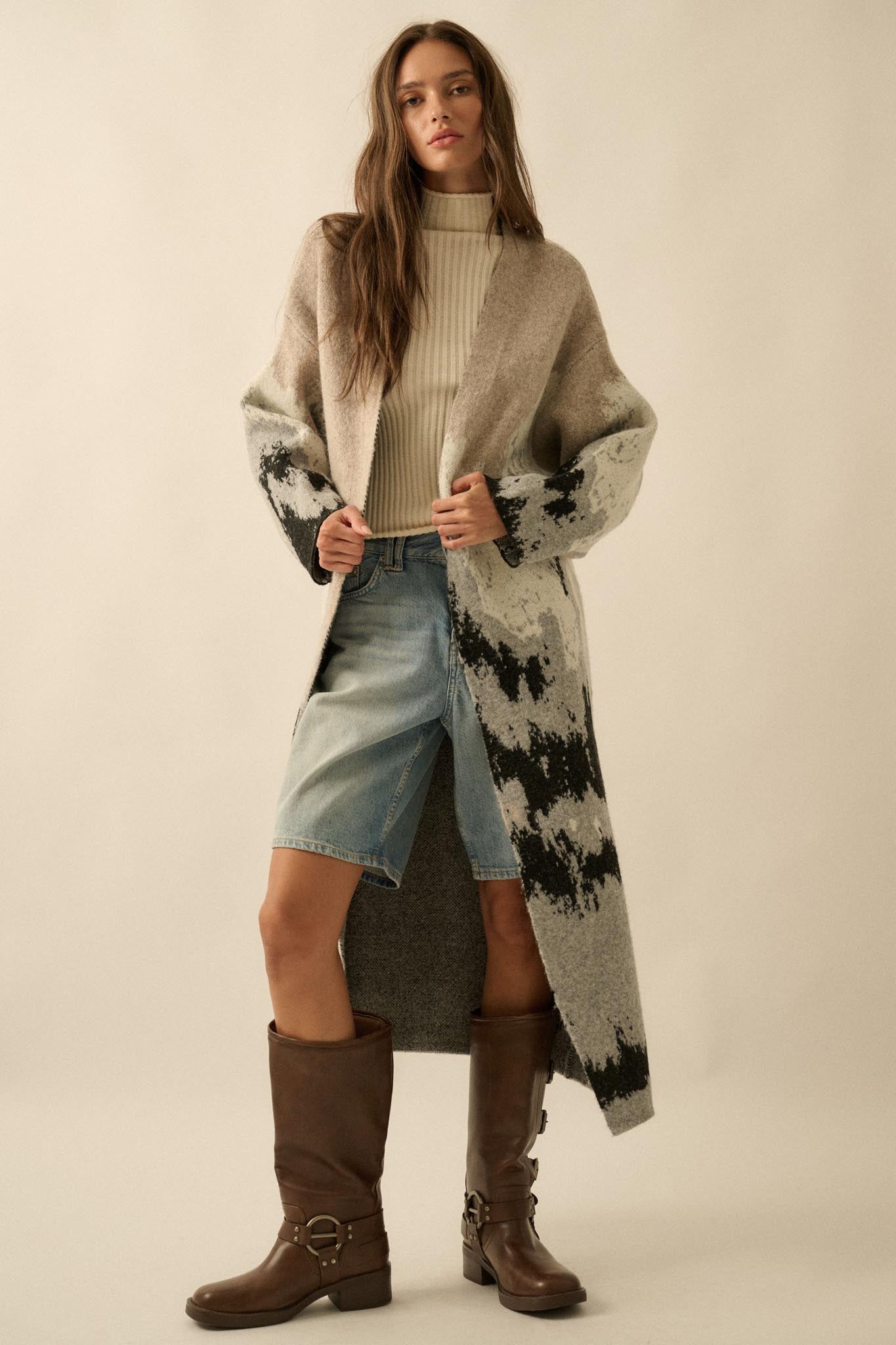 Moving Mountains Landscape Duster Cardigan