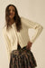 Quiet Calm Cable Knit Button-Up Cropped Cardigan - ShopPromesa
