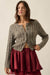 Quiet Calm Cable Knit Button-Up Cropped Cardigan - ShopPromesa