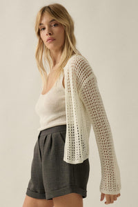 Net Worth Crochet-Knit Cardigan and Tank Set - ShopPromesa