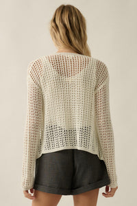Net Worth Crochet-Knit Cardigan and Tank Set - ShopPromesa