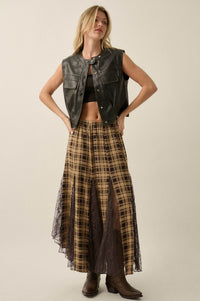 Joy Ride Vegan Leather Snap-Front Moto Vest - ShopPromesa