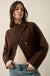 Solid Ground Offset Snap-Front Wrap Sweater Jacket - ShopPromesa