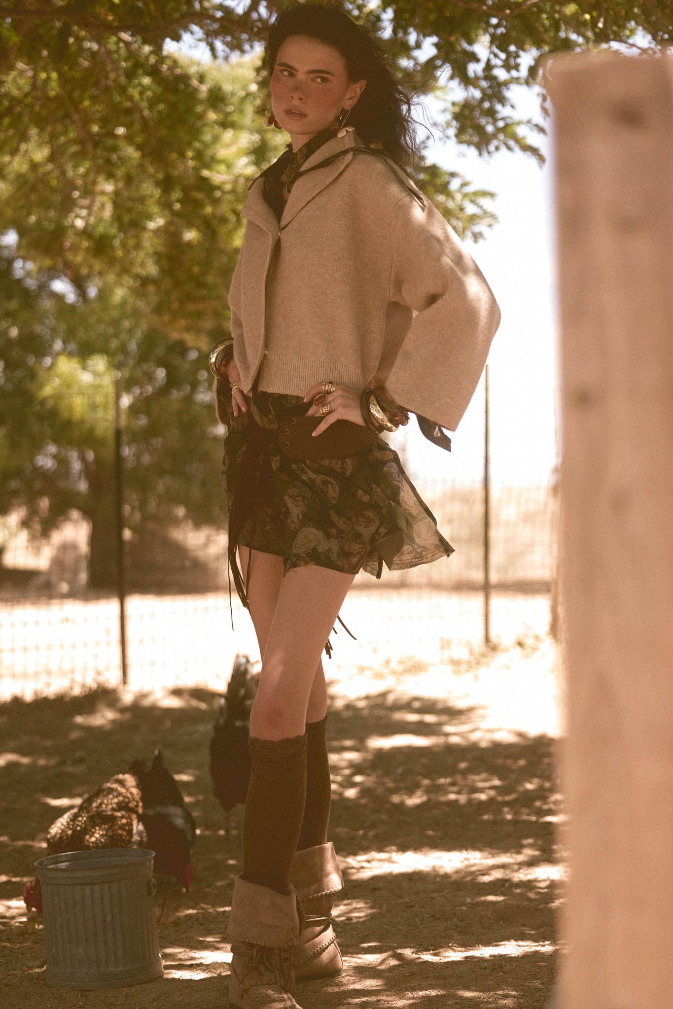 Solid Ground Offset Snap-Front Wrap Sweater Jacket - ShopPromesa