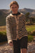Broad Strokes Striped Knit Crewneck Button-Up Cardigan - ShopPromesa