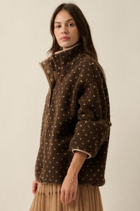 Easy to Love Heart-Print Fleece Pullover Jacket - ShopPromesa