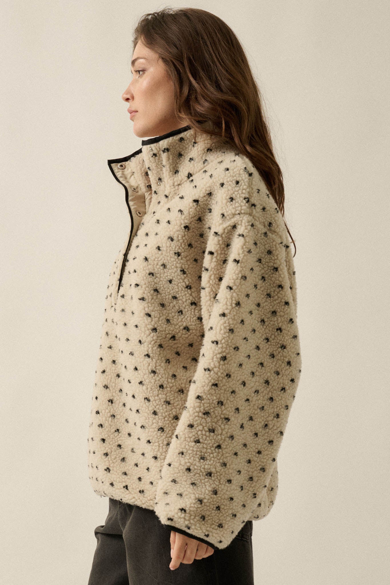 Easy to Love Heart-Print Fleece Pullover Jacket - ShopPromesa