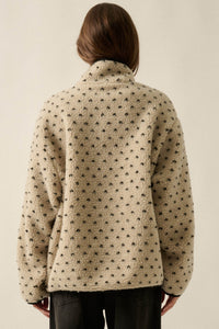 Easy to Love Heart-Print Fleece Pullover Jacket - ShopPromesa