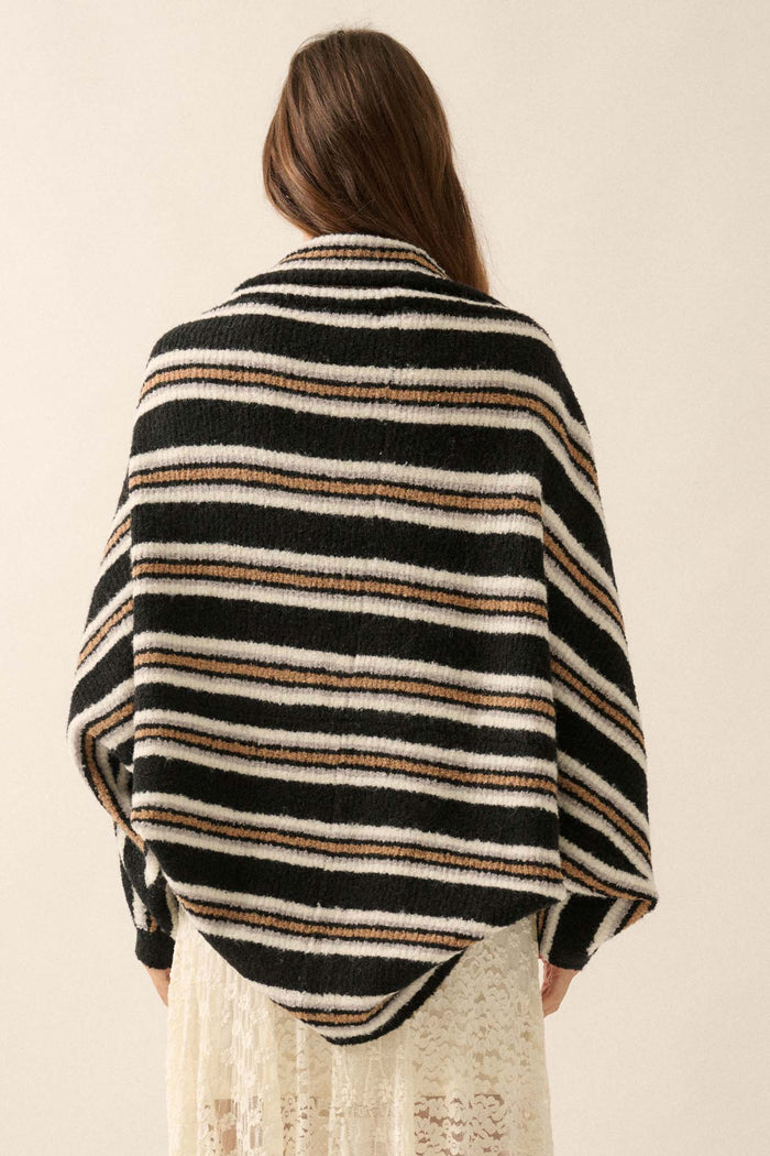 Hold the Line Striped Dolman Shrug Cardigan - ShopPromesa