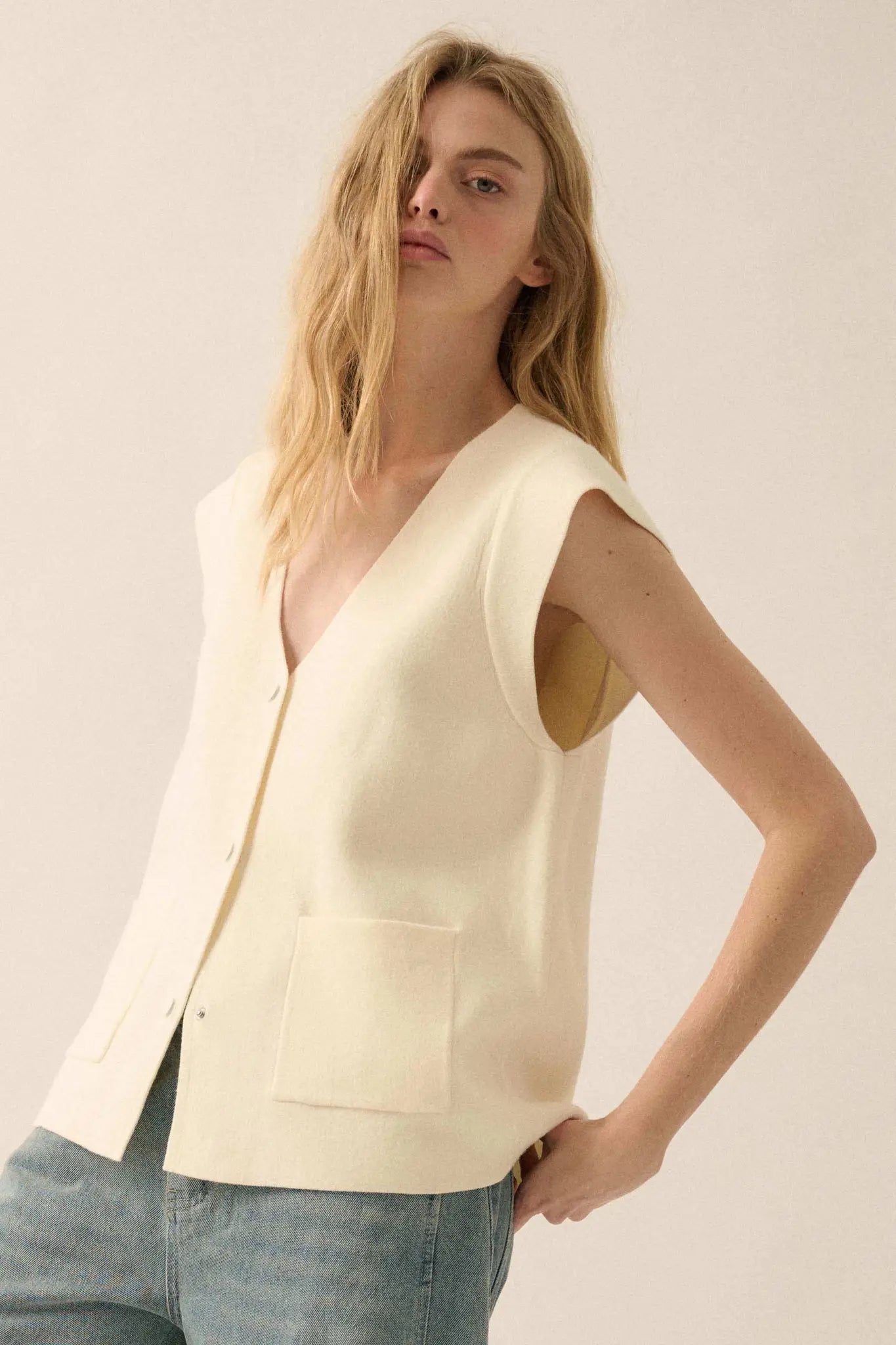 Real Talk Cap-Sleeve Pocket Cardigan - ShopPromesa