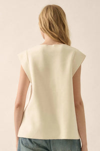 Real Talk Cap-Sleeve Pocket Cardigan - ShopPromesa