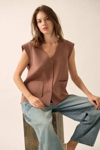 Real Talk Cap-Sleeve Pocket Cardigan - ShopPromesa