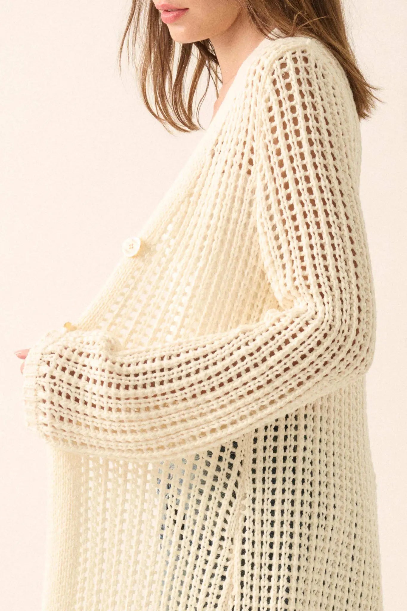 Beautiful Truth Crochet Knit Duster Cardigan - ShopPromesa
