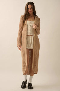 Beautiful Truth Crochet Knit Duster Cardigan - ShopPromesa