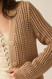 Beautiful Truth Crochet Knit Duster Cardigan - ShopPromesa