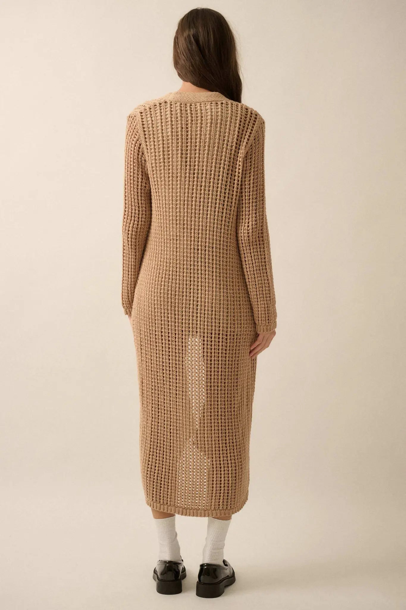 Beautiful Truth Crochet Knit Duster Cardigan - ShopPromesa