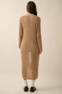 Beautiful Truth Crochet Knit Duster Cardigan - ShopPromesa