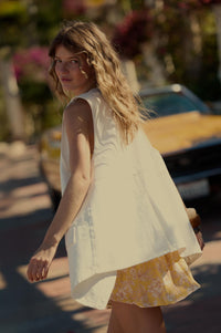 Days Go By Denim Snap-Front Vest - ShopPromesa