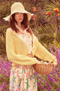 Meant to Be Contrast Knit Cropped Cardigan - ShopPromesa