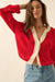 Meant to Be Contrast Knit Cropped Cardigan - ShopPromesa