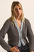 Meant to Be Contrast Knit Cropped Cardigan