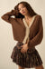 Meant to Be Contrast Knit Cropped Cardigan - ShopPromesa