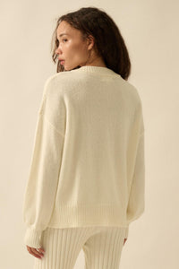 Promise the Label Textured Knit Buttoned Cardigan - ShopPromesa