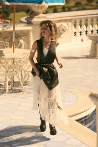 Born to Ride Vegan Leather Snap-Front Vest - ShopPromesa