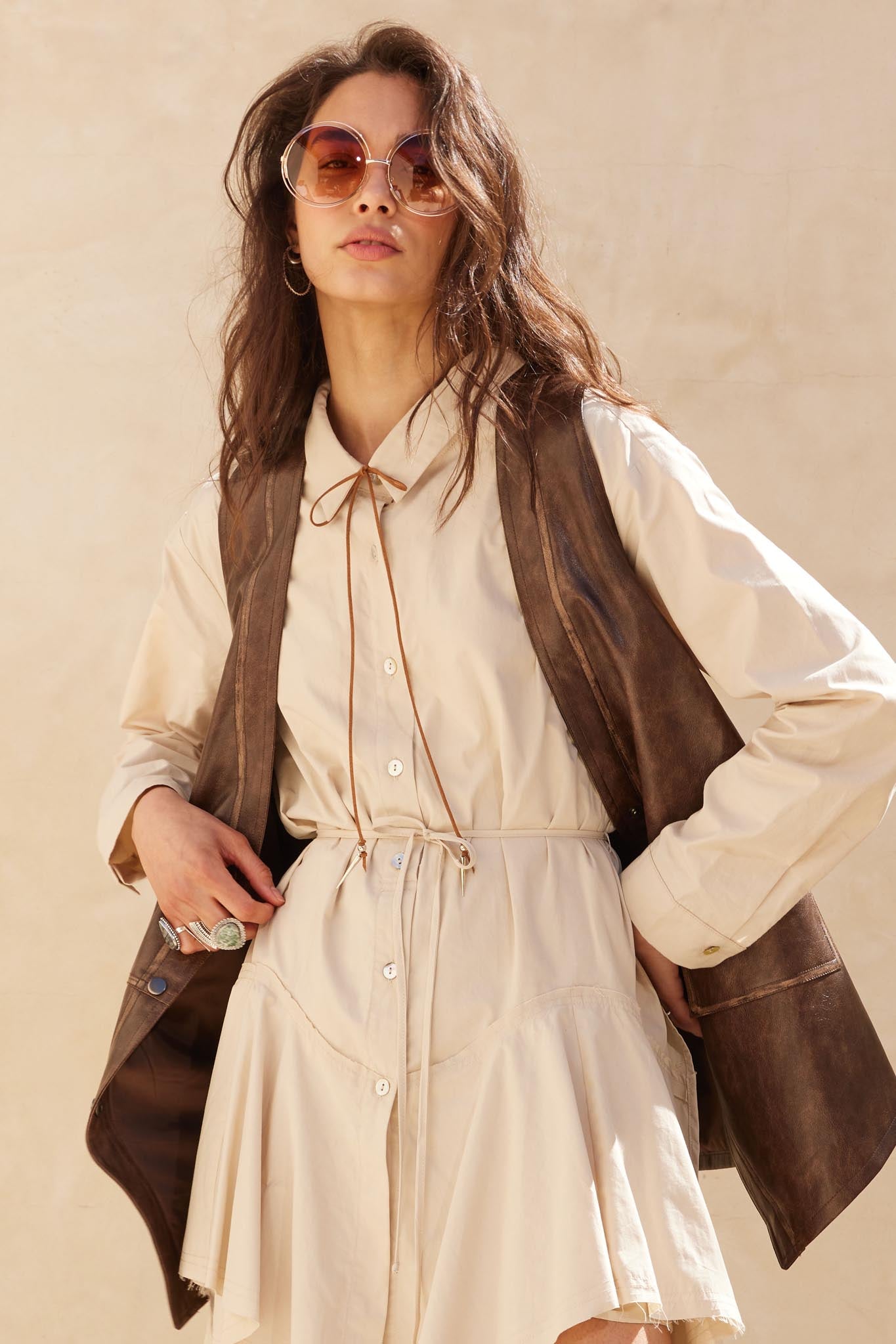 Born to Ride Vegan Leather Snap-Front Vest - ShopPromesa