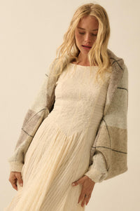 Across the Way Argyle Knit Shrug Cardigan - ShopPromesa