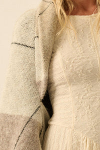 Across the Way Argyle Knit Shrug Cardigan - ShopPromesa