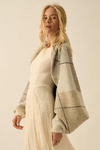 Across the Way Argyle Knit Shrug Cardigan - ShopPromesa