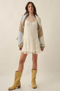 Across the Board Argyle Knit Shrug Cardigan - ShopPromesa