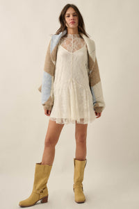 Across the Board Argyle Knit Shrug Cardigan - ShopPromesa